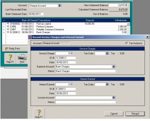MYOB Bank Reconciliation